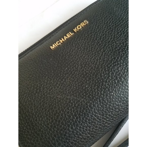 Michael Kors Large Smartphone Wristlet Leather Zip-Around Wallet - Picture 7 of 15